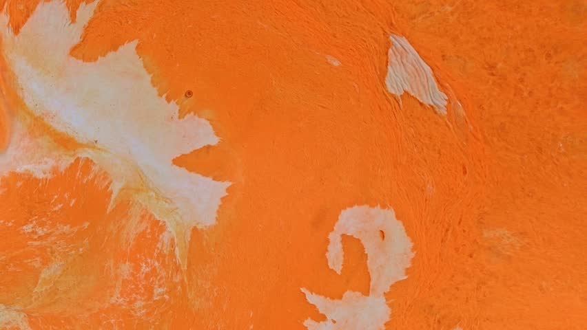 Orange And White Creamsicle Skin Stock Footage Video 100 Orange And White Creamsicle Skin Vibrant Bright Paint Oil Color Swirls Entropy