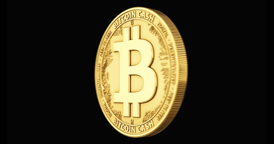 Golden Bitcoin Cash Coin Spinning Stock Footage Video 100 Royalty Free 33128719 Shutterstock - 