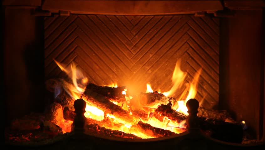 Round Logs Burn In Fireplace Stock Footage Video 100 Royalty Round Logs Burn In Fireplace Stock
