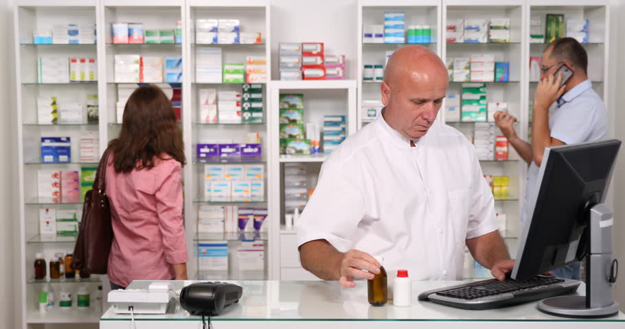 Header of apothecary