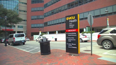 Richmond Va 2018 Vcu Health Medical Center Emergency Room Hospital Building Exterior Entrance In The Virginia Commonwealth Capital City