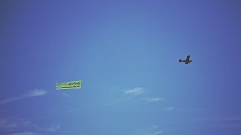 Airplane Banner Stock Video Footage 4k And Hd Video Clips