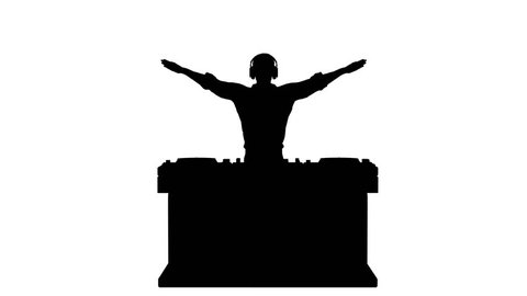 dj table silhouette