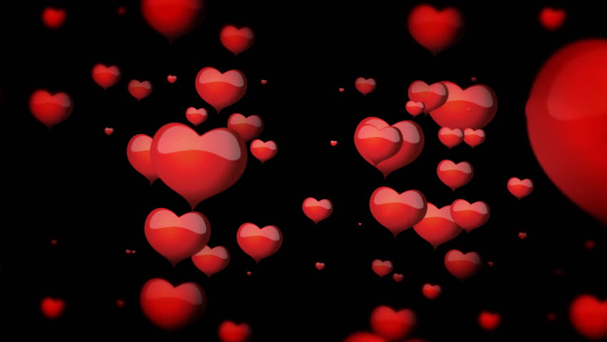 falling hearts animation