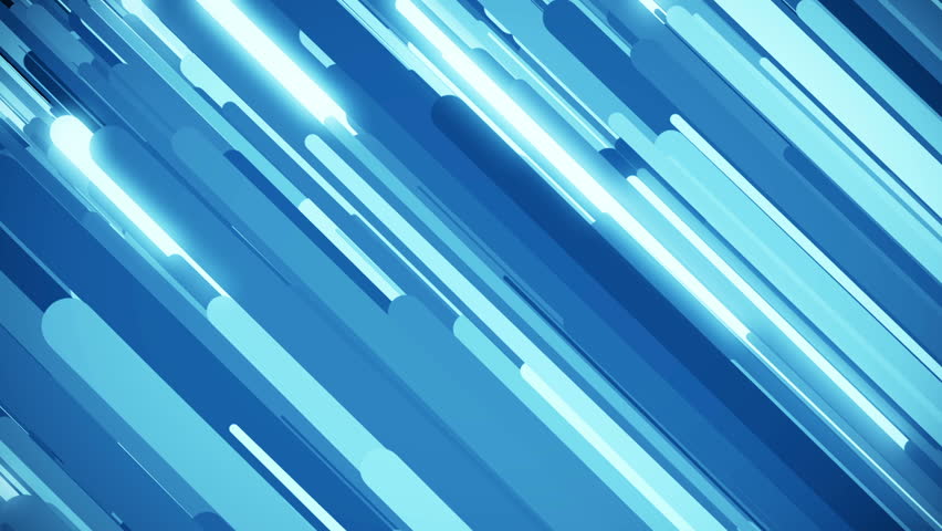 Abstract Blue Diagonal Glowing Stripe Background Loop Stock Footage