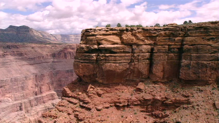 Aerial shot of the top of a plateau