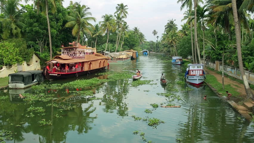 Alleppey Kerala India March Stock Footage Video 100 