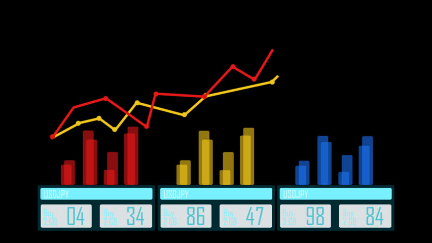 Charts And Graphs Loop: Seamless Animation Loop Of Various Bar Graphs ...