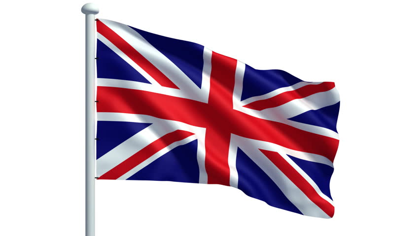 3d Animation of Union Jack Stock Footage Video (100% Royalty-free
