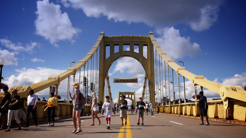 Image result for roberto clemente bridge with pirate fans