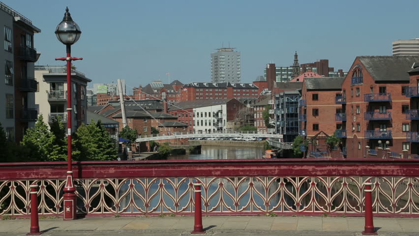 Crown Point Bridge With River Aire Waterfront Housing
