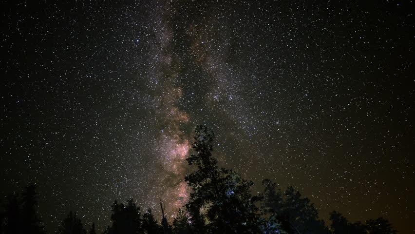 Astrophotography Time Lapse Milky Way Galaxy Zoom In Stock Footage ...