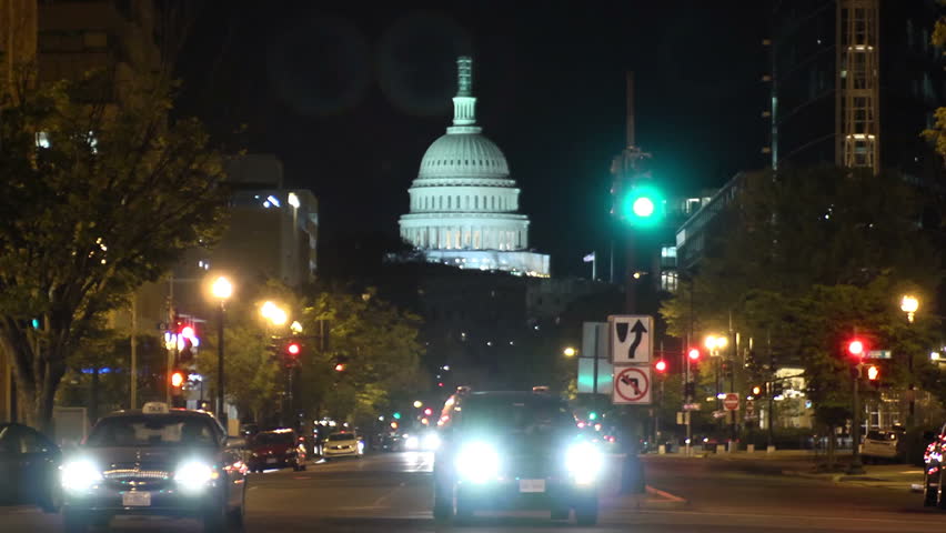 Stock video of washington dc at night, time lapse | 4587659 | Shutterstock