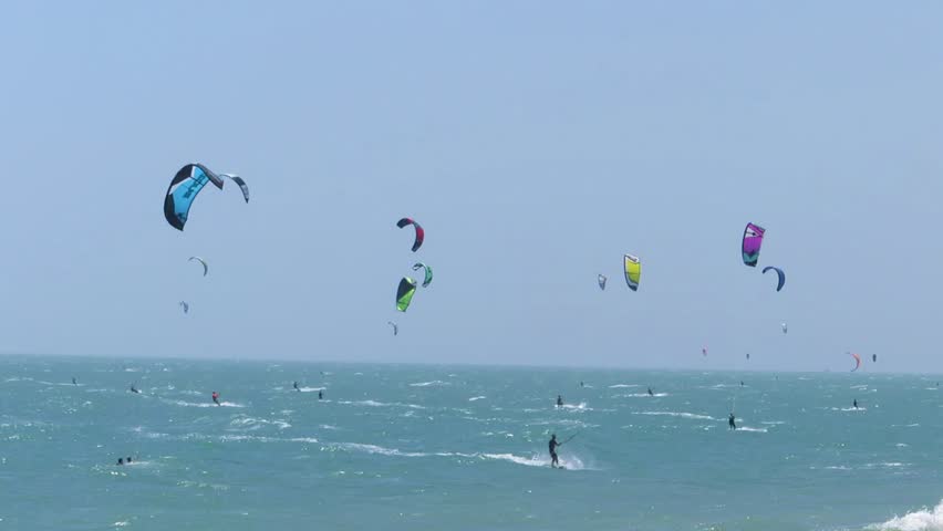 Kite Surfing in Mui Ne, Stock Footage Video (100% Royalty-free) 5213279 | Shutterstock