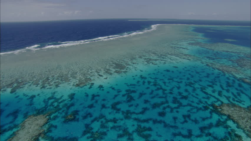 Tropical Sandbar. Aerial Shot Of A Large Tropical Sandbar In The Middle ...