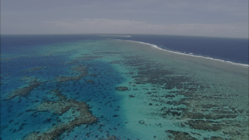 Tropical Sandbar. Aerial Shot Of A Large Tropical Sandbar In The Middle ...