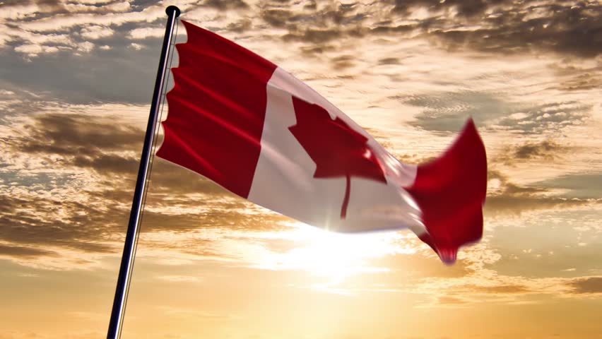 Stock Video Of Canada Flag Hq Animated On An 5430179 Shutterstock
