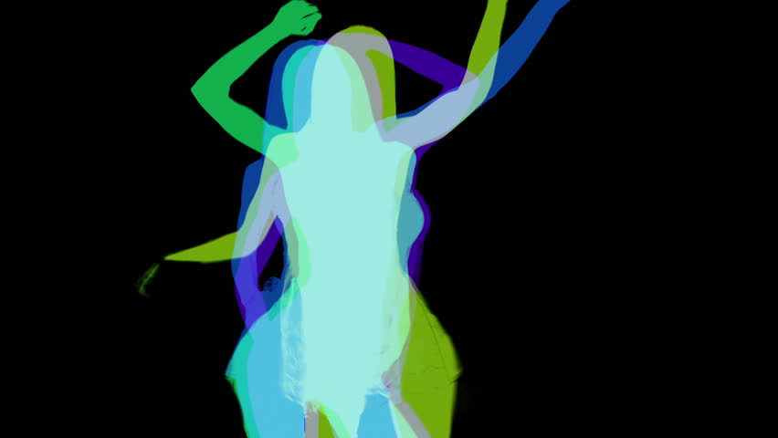 Shadow Silhouette Of Woman With Slim Body Dancing. Shadow Dancer Stock ...
