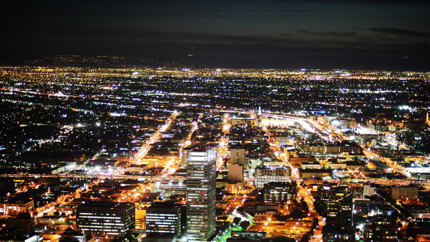 Time Lapse Overview Of Los Angeles At Night - 4K, Ultra HD, UHD ...