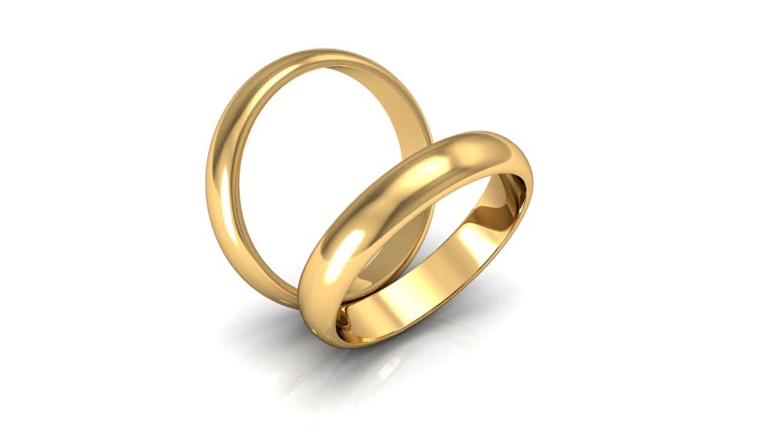 Анимация кольца обручальные