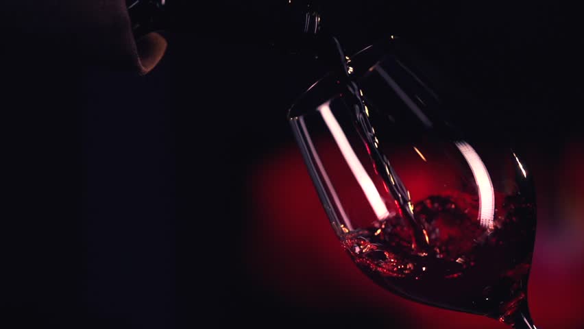 Red Wine Pouring Into Glass Stock Footage Video 100 Royalty