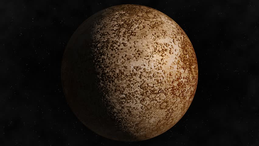 Planet Mercury Beautiful 3d Animation Of Mercury Planet Rotates With