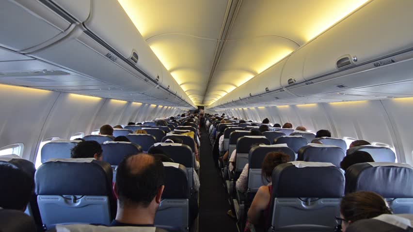 Airplane Interior Stock Footage Video | Shutterstock