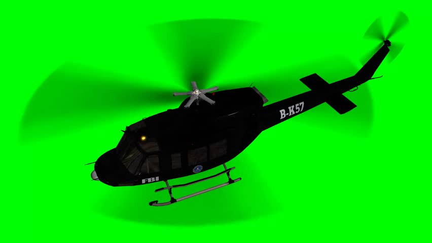 FBI Helicopter Fly Over - Green Screen Stock Footage Video 6075167 ...