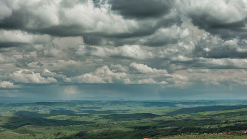 Transylvania Patchwork Landscape Rain Storm Stock Footage 100 Transylvania Patchwork Landscape Rain Storm In Distance 4k Uhd Shot Raw