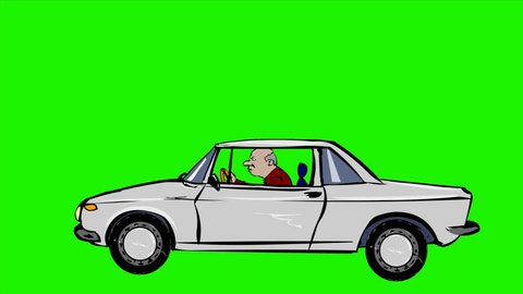 Old Car Driving Loop Animation On Stock Footage Video (100% Royalty-free)  6222599 | Shutterstock