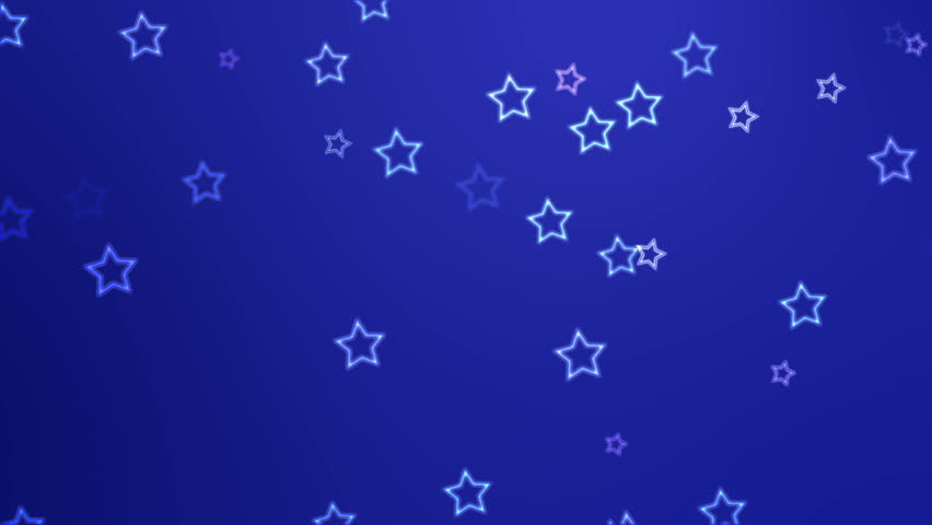 Red White And Blue Abstract Background With Stars Royalty Free Video