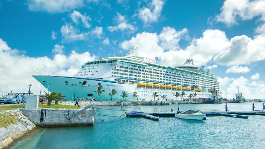 KINGS WHARF, BERMUDA - 2014: Explorer Of The Seas Cruise Ship From ...