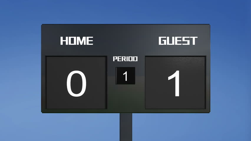 Soccer Match Scoreboard Display The Goal Result Stock Footage Video 6592055 | Shutterstock
