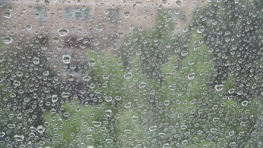 Rain Falling On A Window Rain Falling On A Window