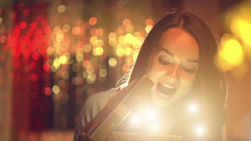 Beauty Teenage Girl With Hair Dryer Singing And Dancing 