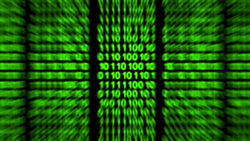 Traveling Through A Maze Of Digital Data (Loop). Стоковые футажи для ...