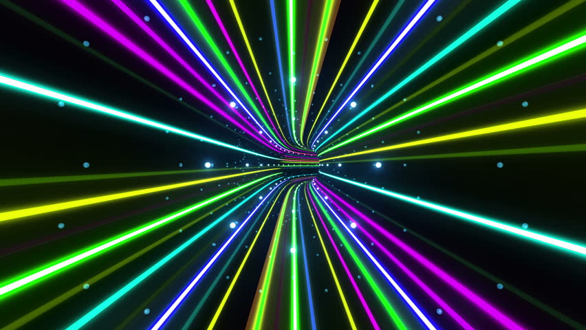 Tunnel Light Neon Tube. Stock Footage Video 6904258 | Shutterstock