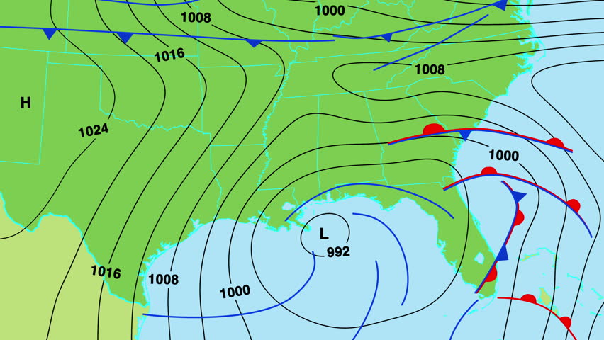 High And Low Pressure Weather Map - Map