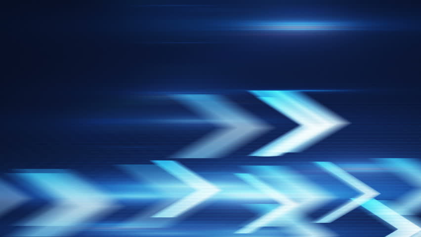 Stock video of blue arrows fast motion. computer generated | 7321759