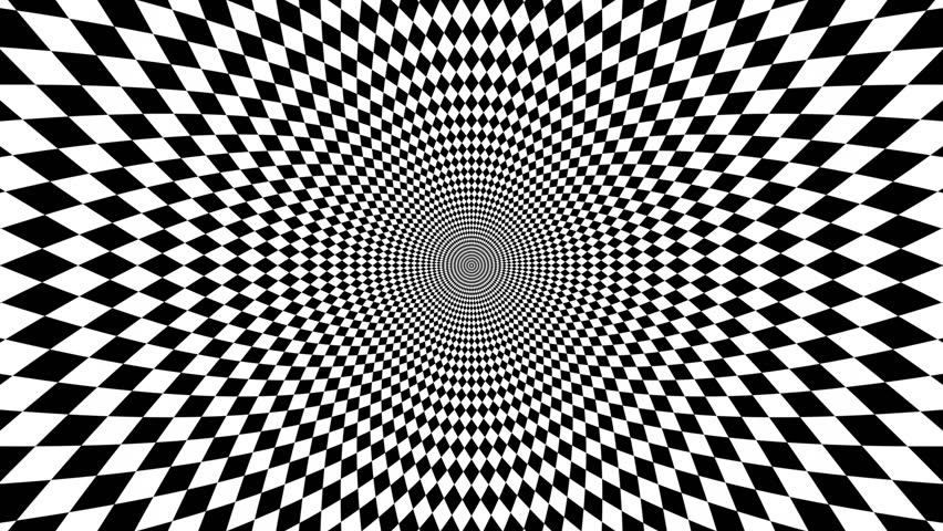 Concentric Oncoming Abstract Symbol, Rhomb - Optical, Visual Illusion ...