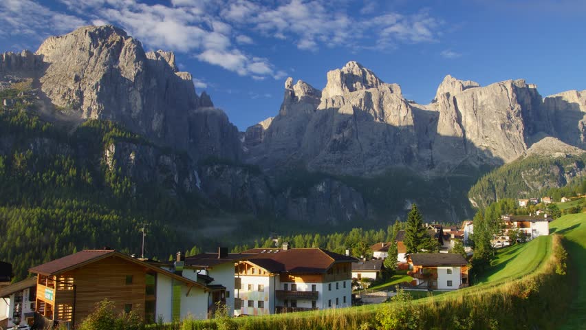 Stock video of village in dolomites, italy | 7439809 | Shutterstock