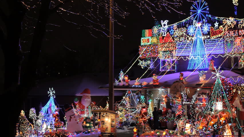 TORONTO - DECEMBER 26. Best Decorated House With Christmas Lights In ...