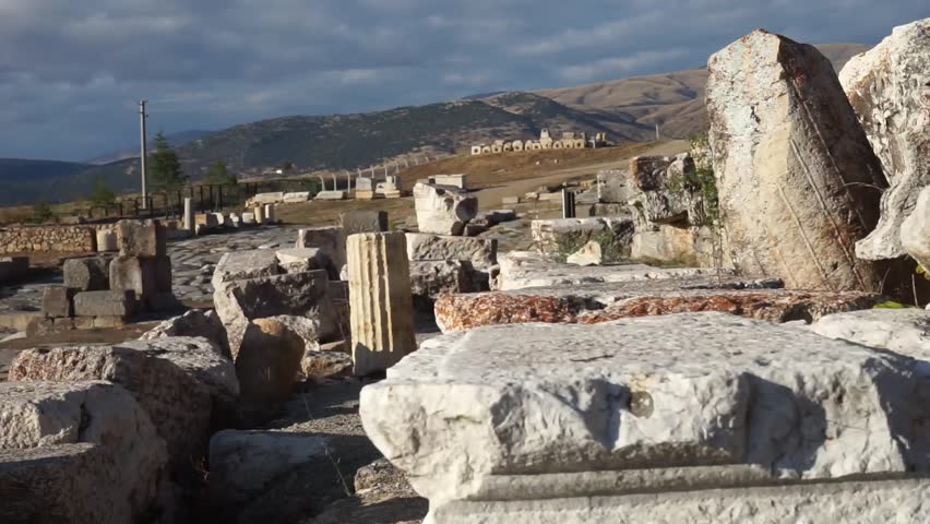 Ruins of Antioch in Pisidia Stock Footage Video (100% Royalty-free