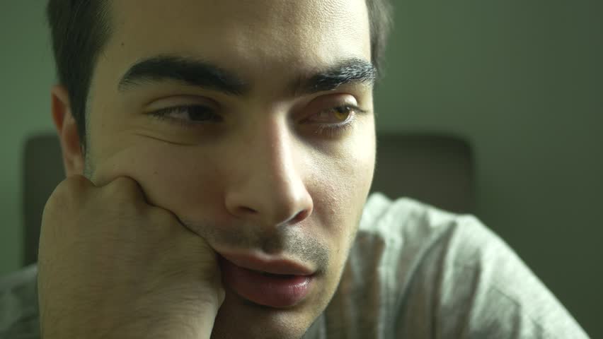 Portrait Of Sad People With Emotions And Feelings. Sadness, Depression