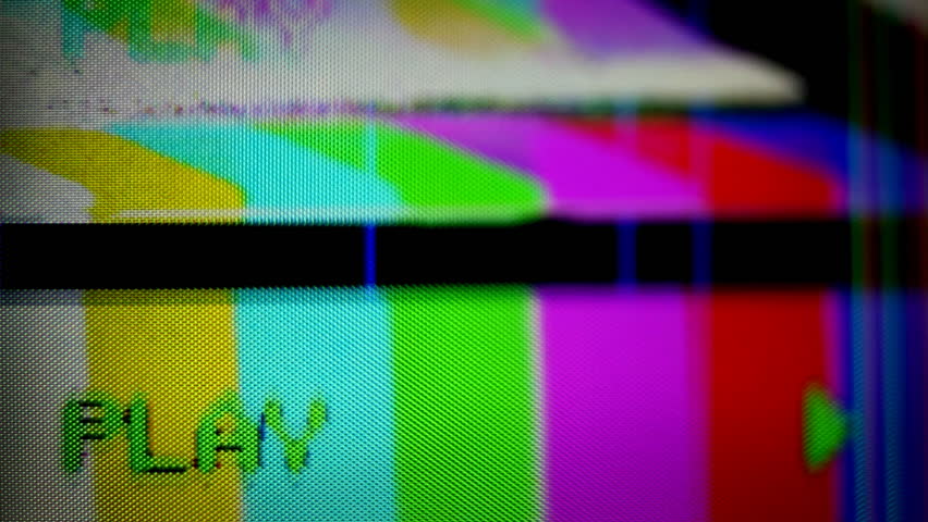 Tv Static Noise Color Bars Bad Signal Stock Footage Video