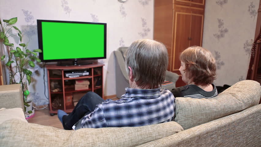 Senior Couple Watching Tv With Stock Footage Video 100 Royalty