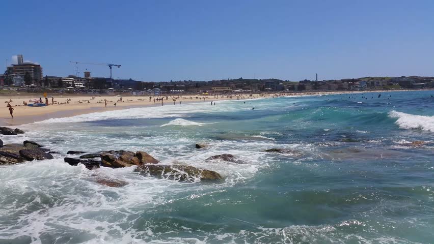 BONDI BEACH, SYDNEY, AUSTRALIA: Bondi Beach Or Bondi Bay Is A Popular ...